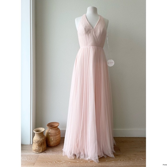 WTOO by Watters Designs Dress 444 Bobinett Nude Bridesmaid Wedding Dress 6 NWT - Picture 4 of 11